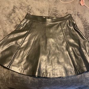 Pleather skater skirt.